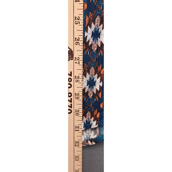 Wrangler Pearl Snap Shirt XL Southwestern Aztec‎ Mens Long Sleeve Blue - Picture 5 of 8